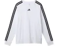 Футболка adidas Kids Small Embroidered Logo 3-Stripes с длинным рукавом из хлопка