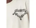 Футболка AllSaints Drip Short Sleeve Crew с графическим принтом и цепями