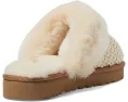 Домашние тапочки UGG Cozy Knit из шерсти и овчины с резиновыми вставками