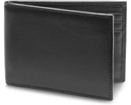 Маленький кошелек двойного сложения Bosca из итальянской кожи