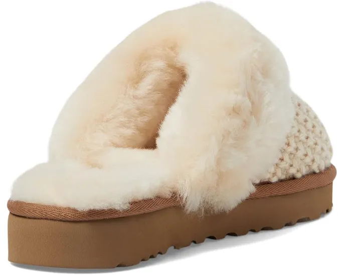 Домашние тапочки UGG Cozy Knit из шерсти и овчины с резиновыми вставками