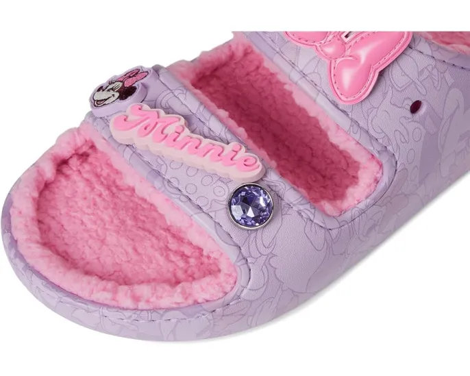Сандалии Crocs Disney Minnie Mouse и Daisy Cozzzy с мехом