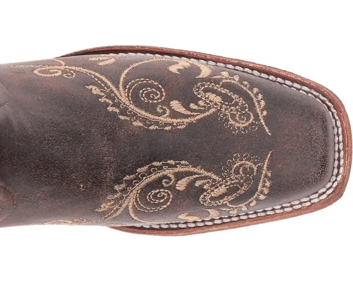 Сапоги Corral Boots L5079 с вышивкой стрекозы и квадратным носком