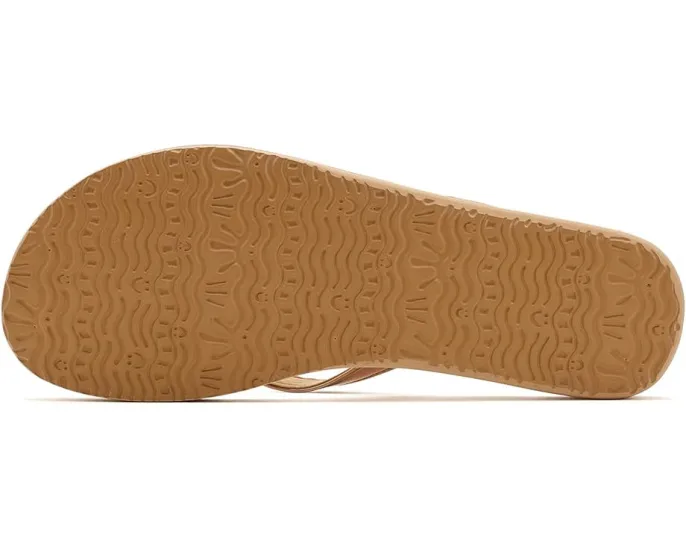 Сланцы Sanuk Yoga Joy II Iridescent с металлическим верхом и стелькой из пены с эффектом памяти