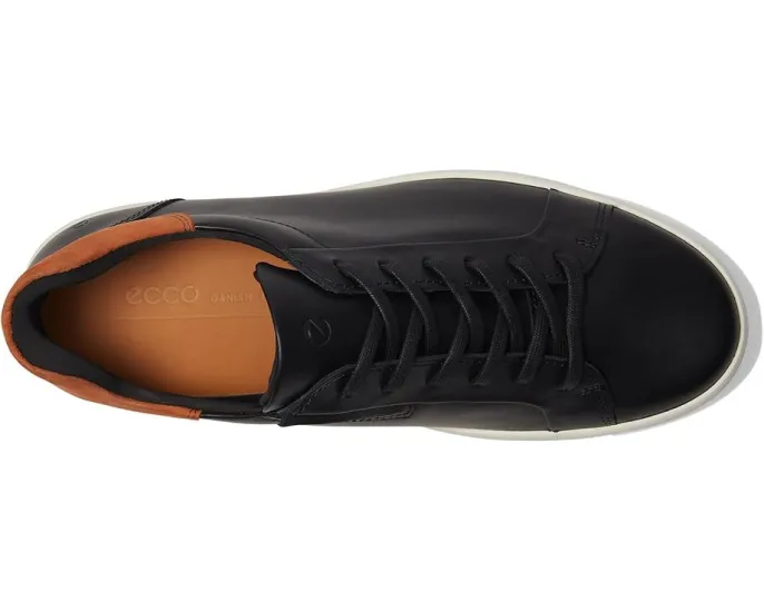 Кроссовки ECCO Soft 7 Easy Slip с кожаным верхом и эластичными шнурками