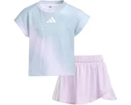 Детский комплект adidas Kids: топ-боксе без рукавов и юбка-шорты с запахом
