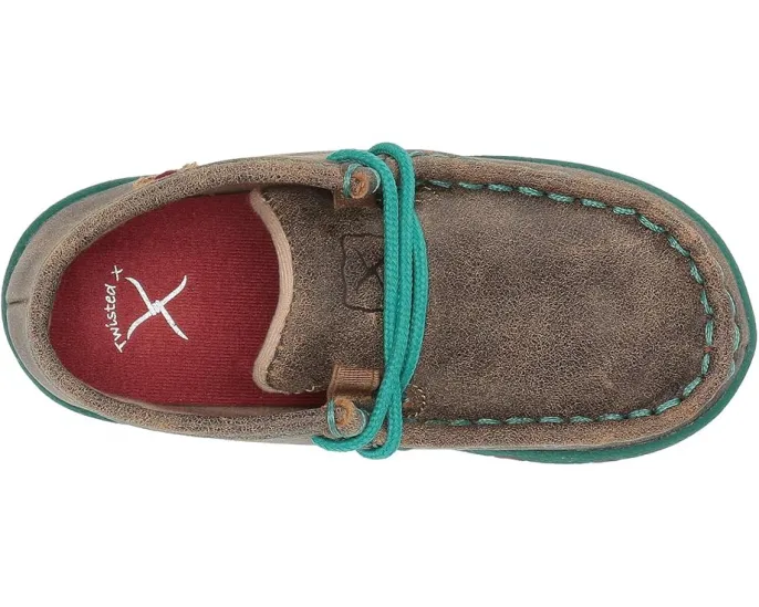 Детские мокасины Twisted X Driving Moc из состаренной кожи