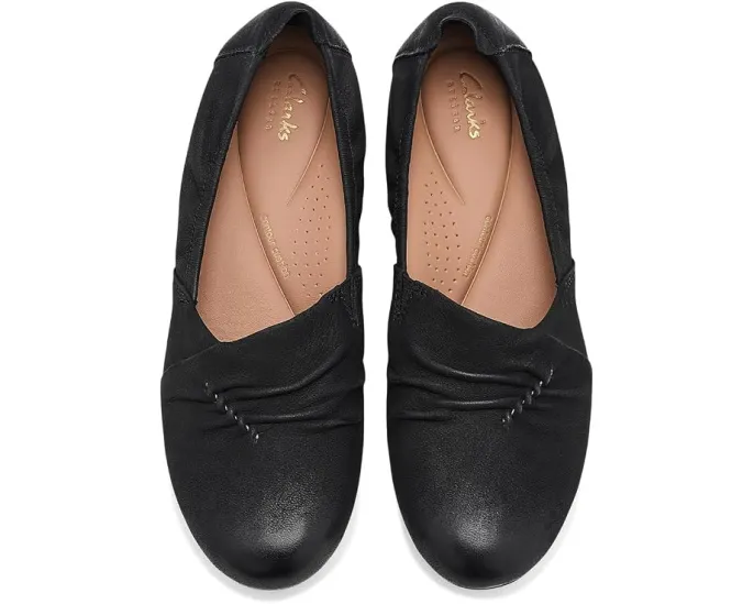 Туфли Clarks Rena Way на плоском ходу из кожи