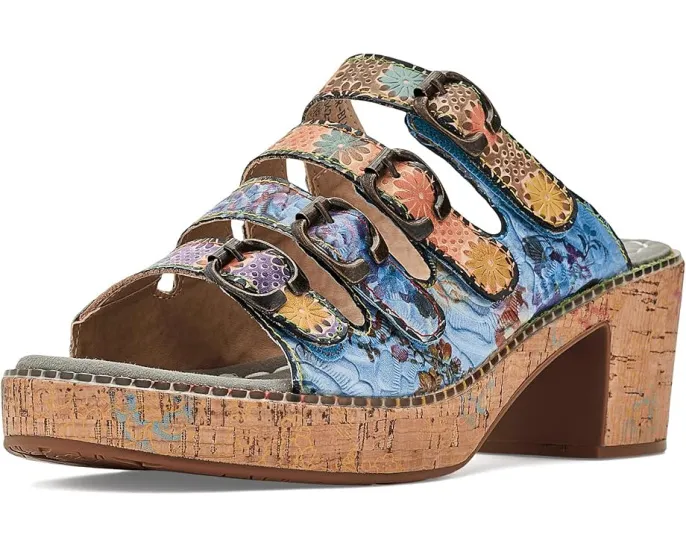 L'Artiste by Spring Step Сандалии Teetimer на пробковой платформе с цветочным принтом
