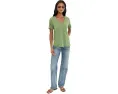 Футболка Mod-o-doc Short Sleeve V-Neck Boxy Tee с V-образным вырезом