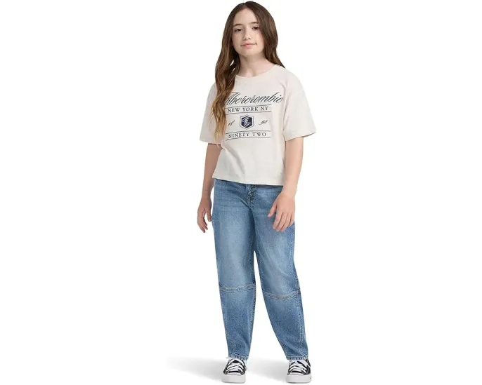 Джинсы Abercrombie & Fitch High-Rise Balloon с завышенной талией и клешем