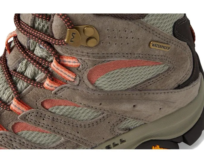 Водонепроницаемые треккинговые ботинки Merrell Moab 3 Mid с мембраной и подошвой Vibram