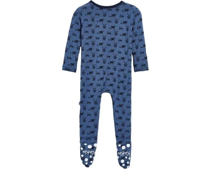 Kickee Pants Kids комбинезон для младенцев с двухсторонней молнией и мягкой подкладкой