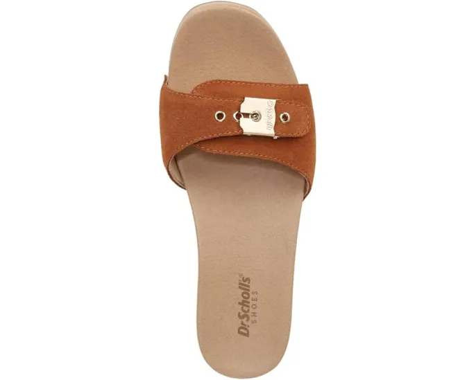 Сандалии Dr. Scholl's Original Too Slide на деревянной платформе