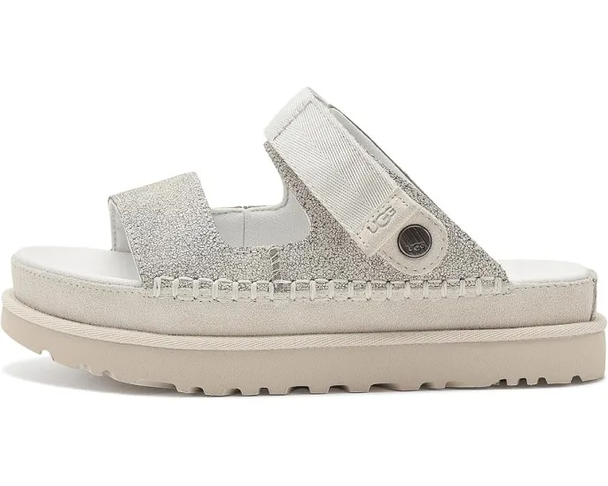 UGG Goldenstar Crackle Glide сандалии с кракле-кожей и EVA подошвой