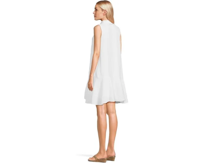 Льняное платье Lilly Pulitzer Ellowyn с запахом и рюшей по подолу