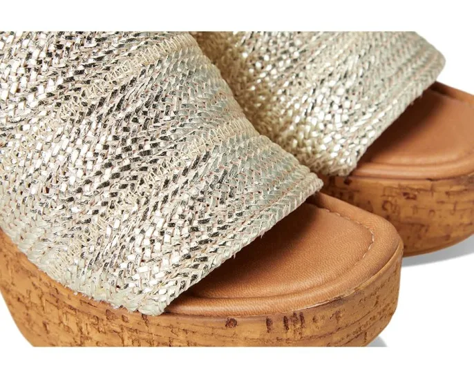 Seychelles Босоножки Applause Metallic Woven с плетением и высоким каблуком