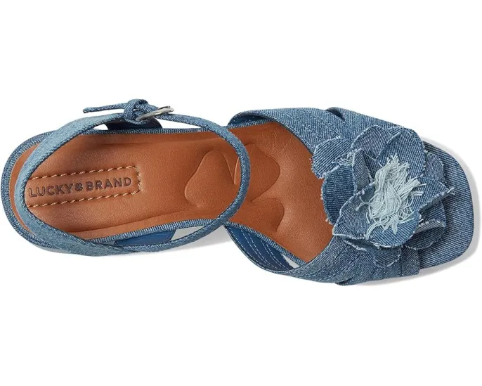 Сандалии Marrika Platform High Heel от Lucky Brand из денима с массивным каблуком и платформой