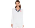 Свитер Lilly Pulitzer Brockton с вязкой косой и полосками