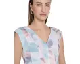 Цветочное платье Calvin Klein Printed Seamed с силуэтом трапеция