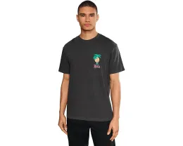 Футболка RVCA Frond Mural Short Sleeve с тропическим принтом и винтажным кроем