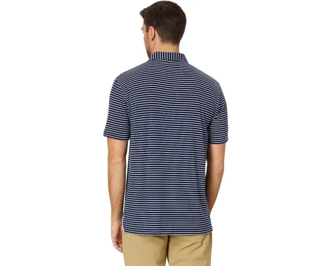 Поло tasc Performance Cloud Polo в полоску Brookline из модала