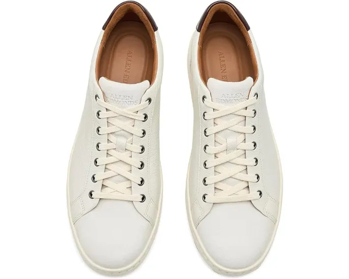 Кроссовки Barnes 2 на шнуровке от Allen Edmonds белая кожа