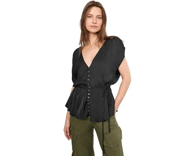 Блуза Free People Ash с V-образным вырезом