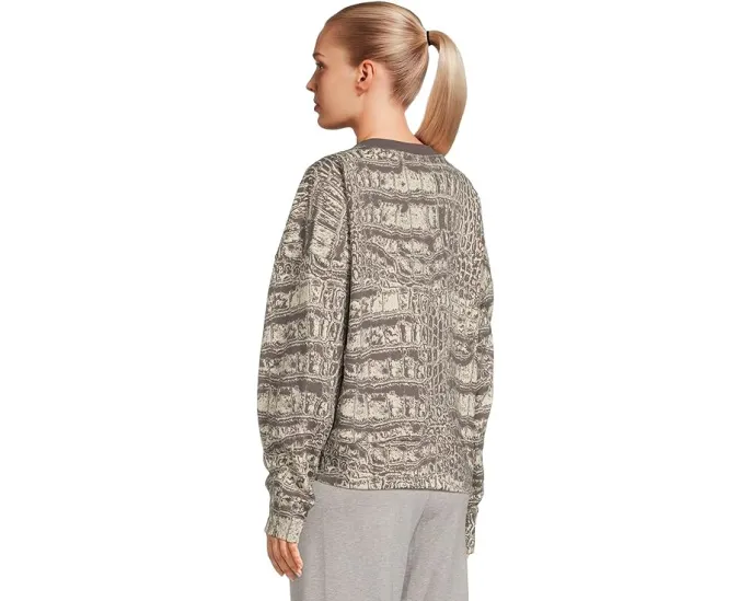 Свободный свитшот adidas by Stella McCartney с принтом крокодила