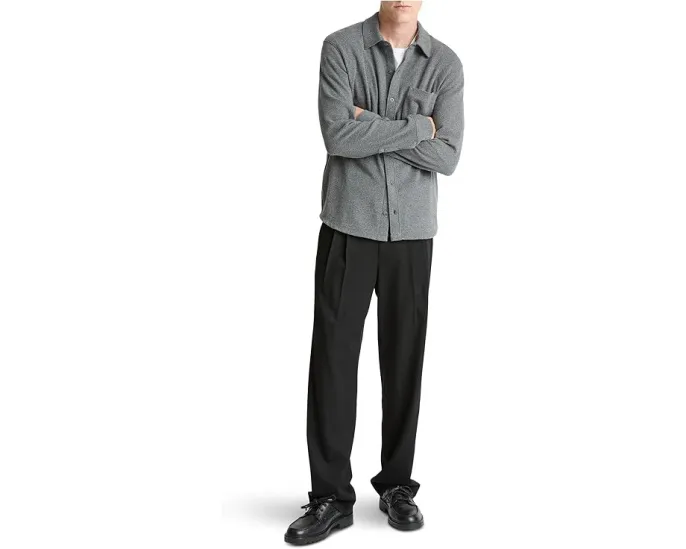 Рубашка Vince Solid Knit из мягкого вельветового вельветона