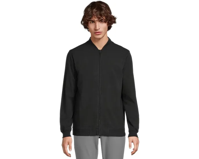 Бомбер TravisMathew Stretchknit Bomber с застежкой-молнией и косыми карманами