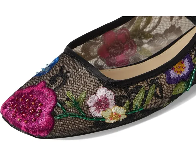 Балетки Blue by Betsey Johnson Nova с цветочной вышивкой и квадратным носком