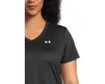 Under Armour футболка Tech Short Sleeve V-Neck Solid с V-образным вырезом и короткими рукавами
