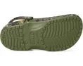 Детские кроксы Classic Camo Clogs с камуфляжным принтом и ремешком на пятке Crocs Kids