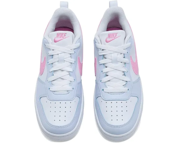 Кроссовки Nike Kids Court Borough Low Essential+ с кожаным верхом и водоотталкивающей пропиткой
