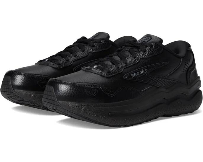 Кроссовки Brooks Ghost Max Leather с азотной амортизацией и технологией Glideroll Rocker