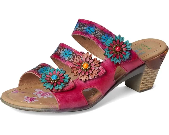 Сандалии Alexi с ручной росписью цветов и регулируемой посадкой L'Artiste by Spring Step