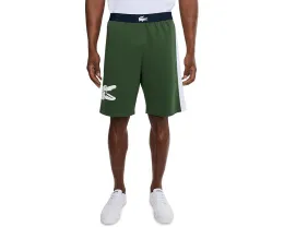 Шорты Lacoste для отдыха прямого кроя из флиса с принтом