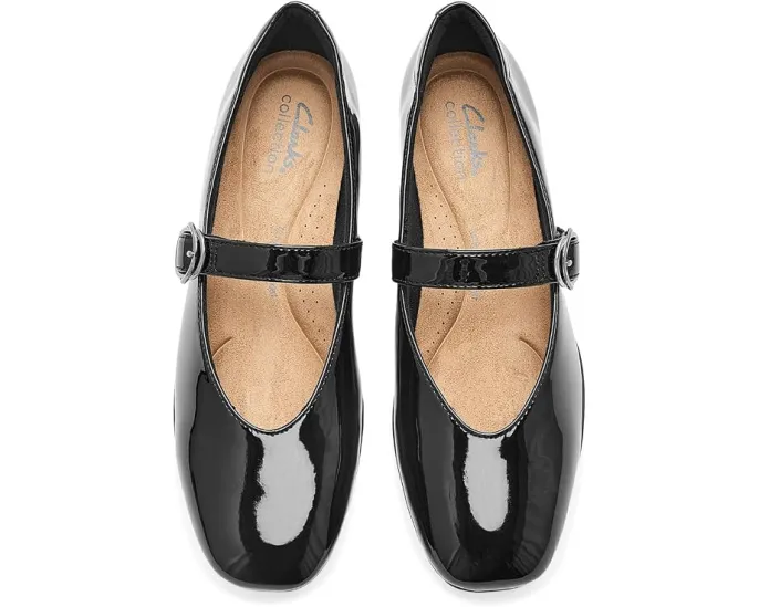 Балетки Clarks Jazmynn Iris с квадратным носком и застежкой на пряжку