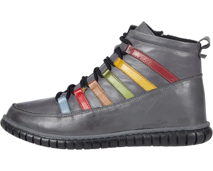 Ботильоны Spring Step Mambo с разноцветными полосками и молнией