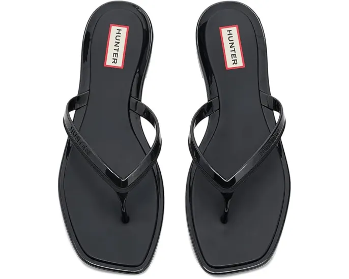 Hunter сланцы Marin с квадратным носком и плоской подошвой