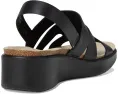 Сандалии ECCO Flowt Wedge Cork Oasis на клине с пробковой стелькой и кожаными ремешками