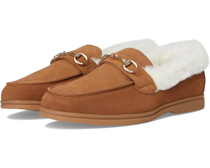 Лоферы Spring Step Laurin из замши с искусственным мехом и съемной стелькой