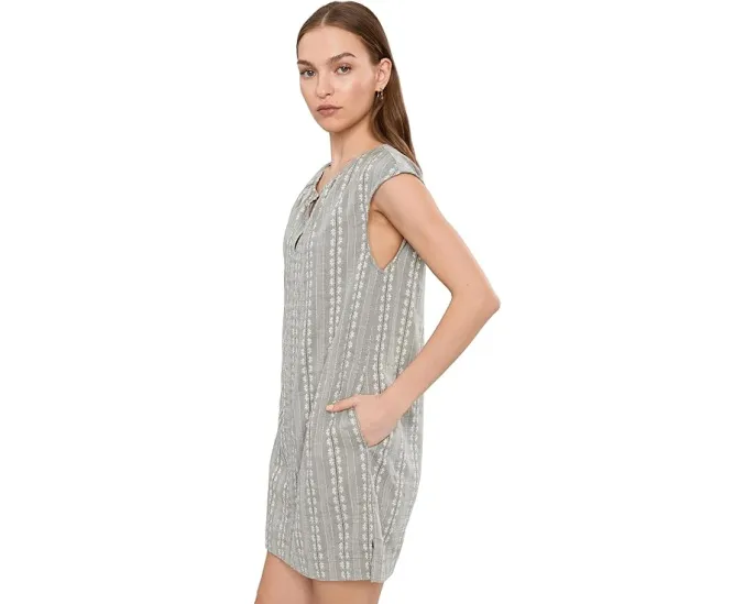 Мини-платье Splendid Meadow из хлопка с запахом и карманами