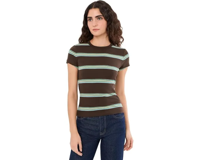 Madewell футболка Crew Neck 90s Tee в красную полоску