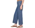 Джинсы Saige Mid-Rise Wide Leg Crop AG Jeans мальбек