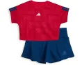 Детский комплект топ и юбка-шорты AOP Soccer от Adidas