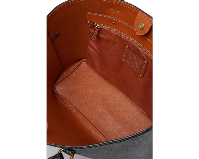 Сумка-тоут COACH Legacy из премиальной кожи на кнопке