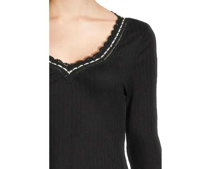 Кофта Free People Only You с длинными рукавами и V-образным вырезом