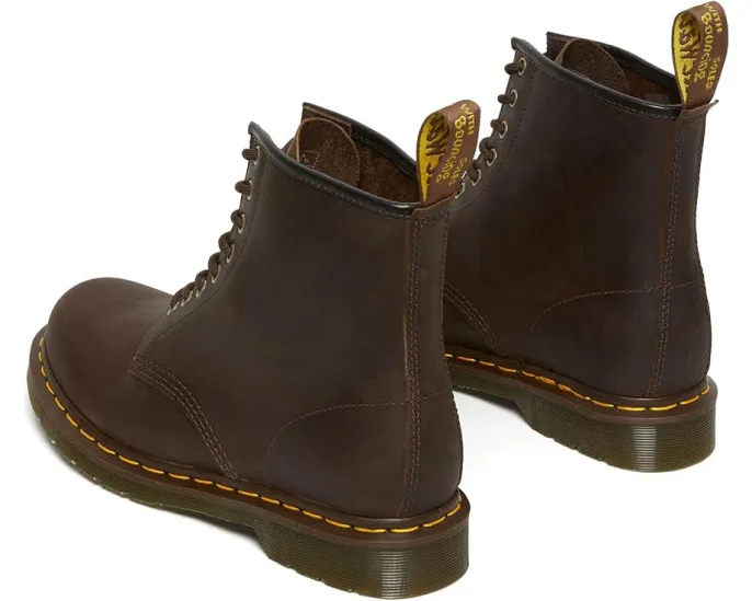 Ботинки Dr. Martens 1460 Crazy Horse Leather с 8 люверсами и устойчивой подошвой